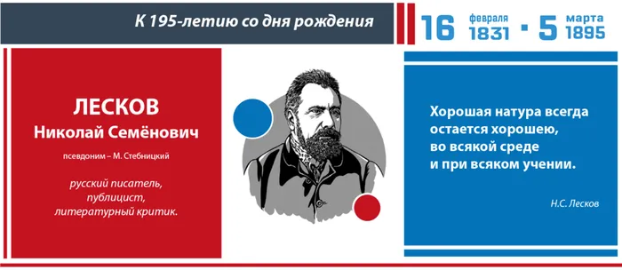 Лесков - портрет